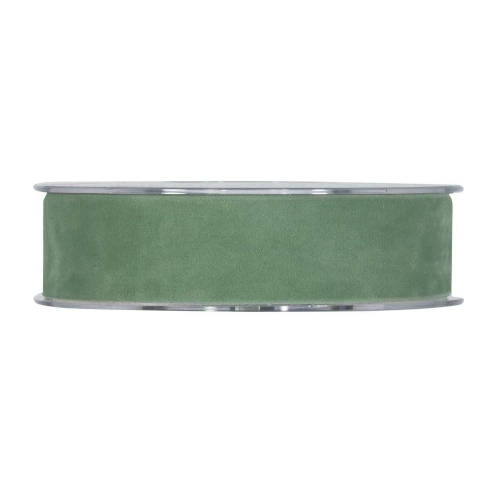 NASTRO MM25X7MT DOUBLE VELVET VERDE COBALTO